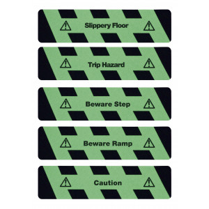 Glow in Dark Hazard Warning yellow/black with Text (Sheet) Glow in Dark Hazard Warning yellow/black with Text (Sheet)